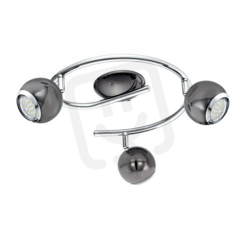 Bodové svítidlo BIMEDA 3xGU10-LED černý nikl/chrom 8,4W IP20 EGLO 31007