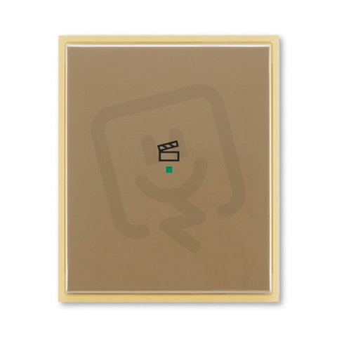 ABB Element Kryt 1násobný symbol scény kávová/ledová opálová 6220E-A01003 25