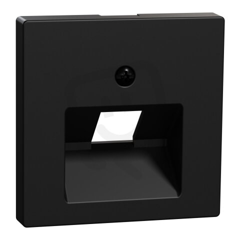 Centrální deska, Merten System M, RJ45, jednoduchá, černá matná MEG4521-0403