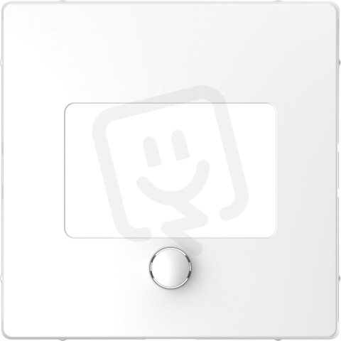 Centrální deska, Merten System D, pro termostaty, lotus white, lesklý plast