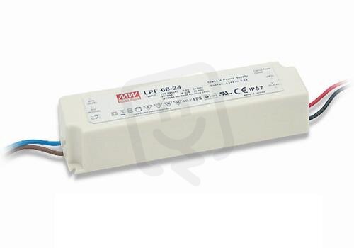 Napájecí zdroj pro LED 60W 24V 2500mA MEAN WELL LPF-60-24