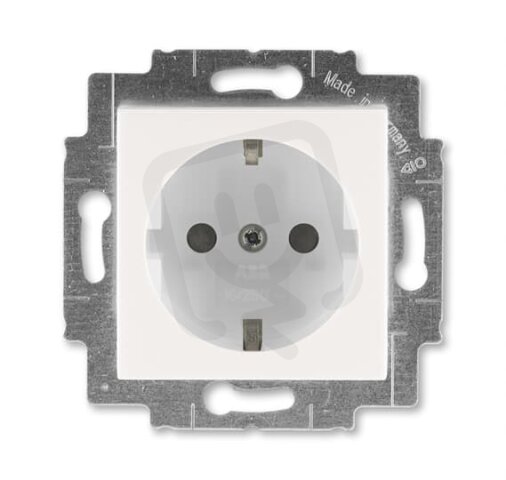 Zásuvka ABB LEVIT M s bočními kontakty, bezšr perleťová/led.bílá 6620H-A07457 68