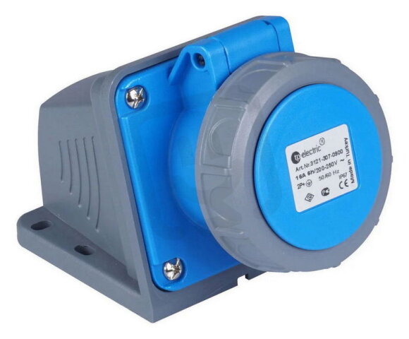 Nástěnná zásuvka 3x32A/IP67, Quick Connect TP ELECTRIC 332-6-ZN-Q-G