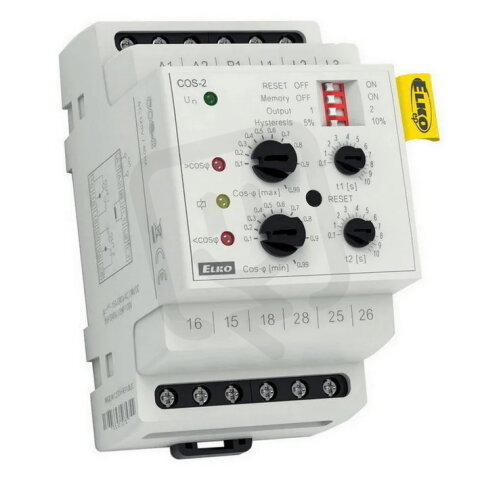 Hlídací relé pro kontrolu účiníku COS-2/230V ELKO EP 8595188155434