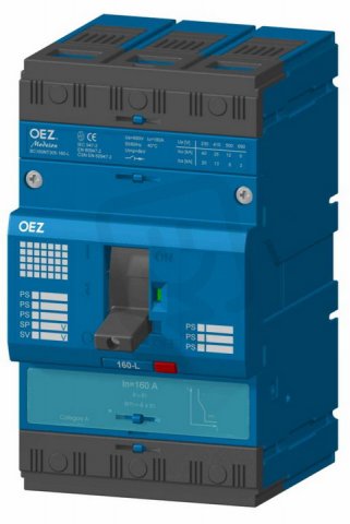 BC160NT305-100-D Jistič 3pól 100A 25kA char.D 80-100A Cu/Al 2,5-95 mm2 OEZ:20204