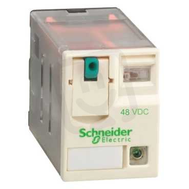 Schneider RXM3AB2ED Miniaturní 3P, 10 A, 48 V DC s LED (obj.množství 10 ks)