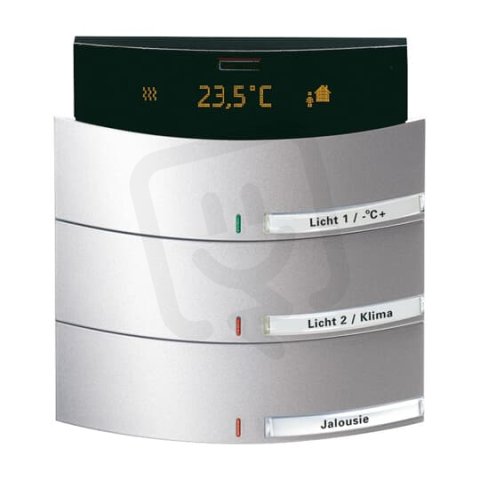 ABB KNX Triton prvek ovládací 3-/6nás s IR hliníková stříbrná 6321/38-83-500