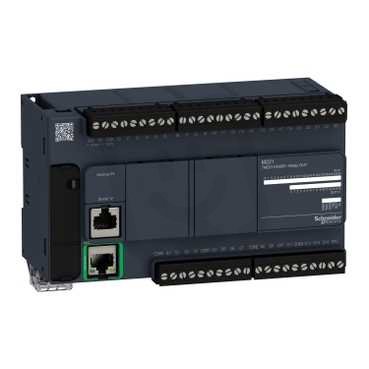 Schneider TM221CE40R PLC Modicon M221,100-240VAC,24DI,16DQ(relé