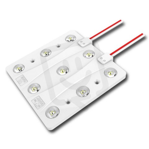 LED module 9x SMD3030, 7W, 12V, 580mA, 6550K, 170°, IP65 MCLED ML-211.016.51.0