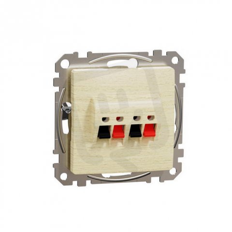 Sedna D/E Zásuvka reproduktorová dvojitá, Bříza SCHNEIDER SDD180411