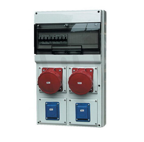 SCAME Zásuvková rozvodnice jištěná D541 1x230V, 1x16A, 1x32A, 1x63A