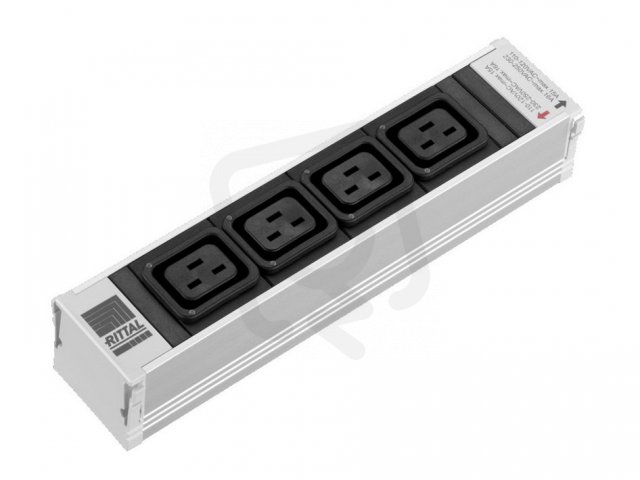 Rittal 7859130 Zásuv. modul 4 IEC320 C19, LED detekce přetížení