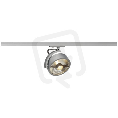 KALU TRACK QPAR111 lamp head, silver grey, incl. 1-circuit adapter SLV 143544
