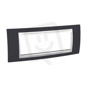 Unica Allegro Krycí rámeček šestimodulový, Slate/Polar SCHNEIDER MGU6.106.877