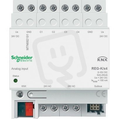 KNX analogový vstup REG-K/4-násobný SCHNEIDER MTN682191