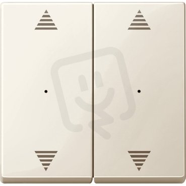 Kryty pro 2-násobný tlač. modul, 2xšipky, White, System M SCHNEIDER MTN619744