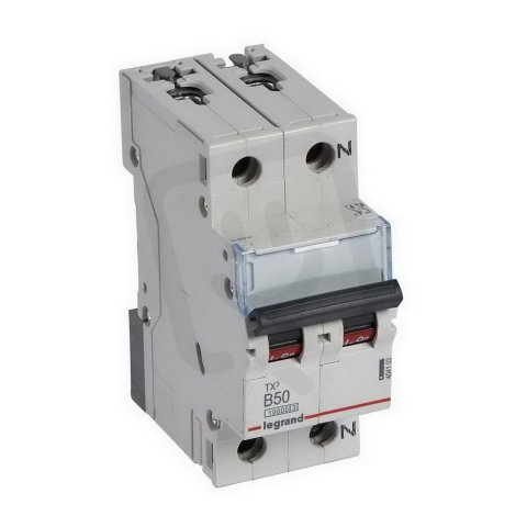 TX3 JISTIČ, 1+N PÓLOVÝ, CHAR. B, 50A 10000A LEGRAND 404103