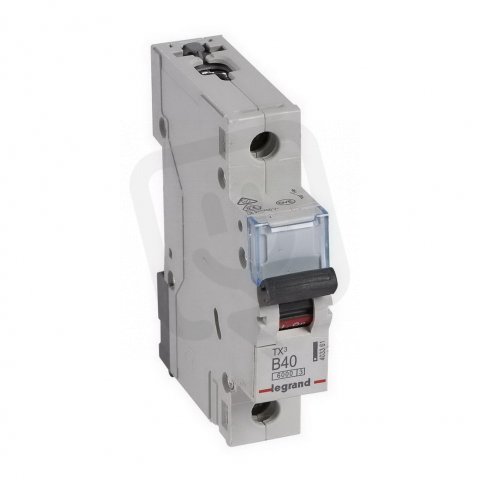 TX3 JISTIČ, 1 PÓLOVÝ, CHAR. B, 40A 6000A LEGRAND 403361