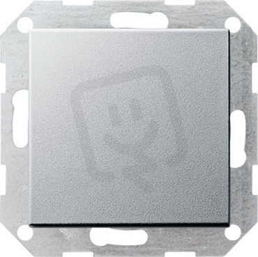 Tlačítkový křížový spínač rovný System 55 F hliník GIRA 012326