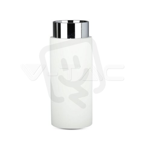 GU10 Fitting Gypsum Metal With Matt Chrome Bottom, VT865 V-TAC SKU3114