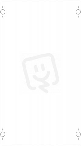 1B00A -prázdný modul 250x450mm s krytem