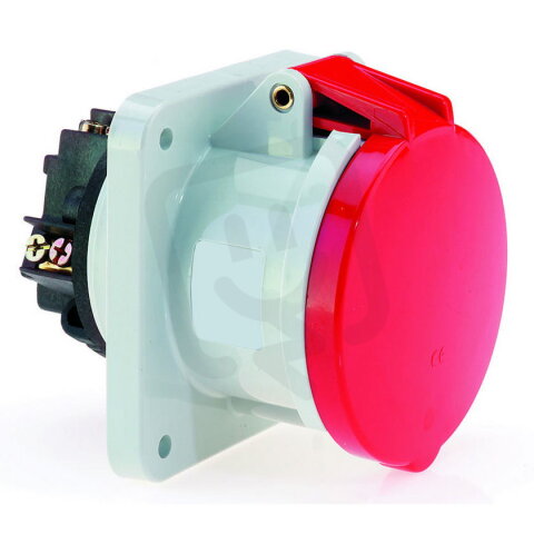 Zásuvka vestavná 63A 4p 400V IP44 6h BALS 134