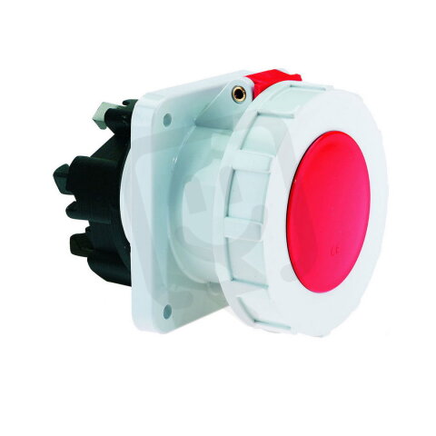 Zásuvka vestavná 63A 5p 400V IP67 6h Quick-Connect BALS 130119
