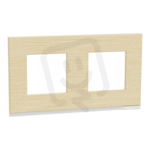Unica Pure Krycí rámeček dvojnásobný, Nordic Wood SCHNEIDER NU600483