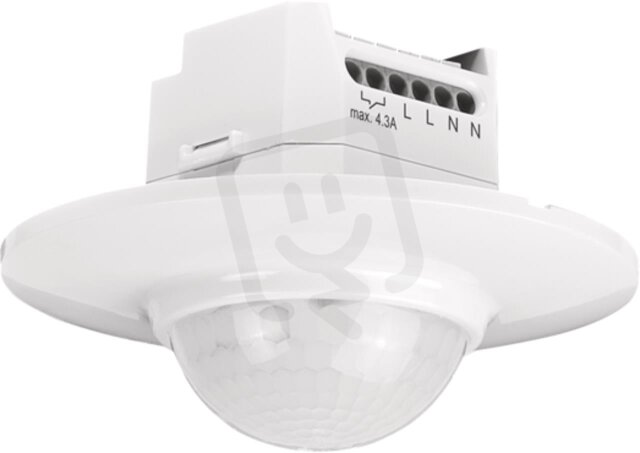 Detektor přítomnosti, master 230V AC, 360°, 1-kanálový, bezpotenciálový, 16m