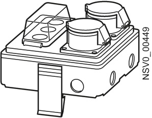 BD2-AK1/2CEE163S14 Odbočná skříň zásuvka SIEMENS BVP:047167