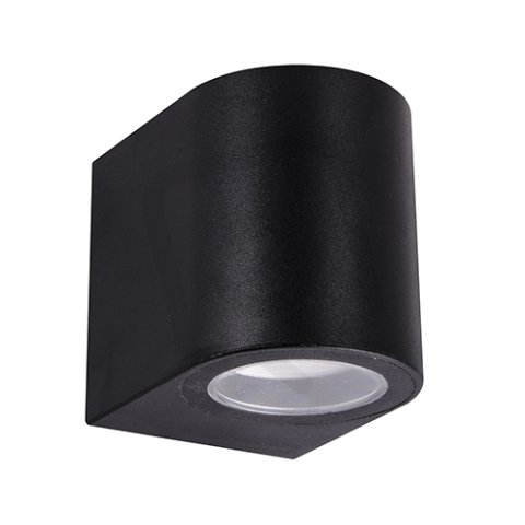 Nástěnná venkovní lampa GAMP GU10 C max. 12W IP54 černá Ideus 04016