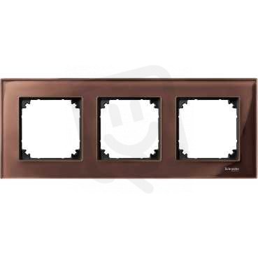 Merten Rámeček trojnásobný M-Elegance, Mahogany Brown SCHNEIDER MTN4030-3215
