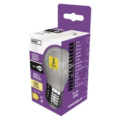 LED žárovka Filament Mini Globe /E27/3,4W(40W)/470lm/teplá bílá EMOS ZF7120