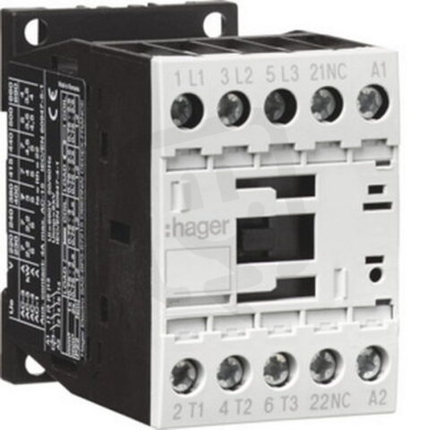 Výkonový stykač 3P + 1R, 7A/3kW (AC-3), 230VAC HAGER EV00701C
