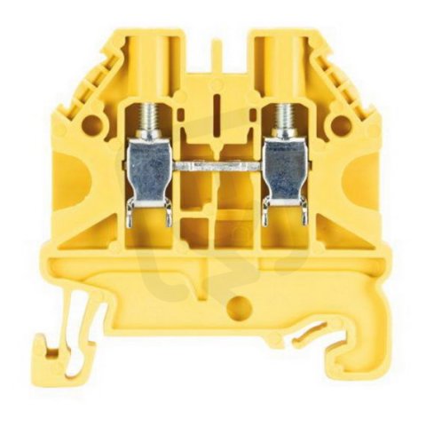 Řadová svorka WT 4 žlutá 4mm2 WIELAND 58.504.0055.8