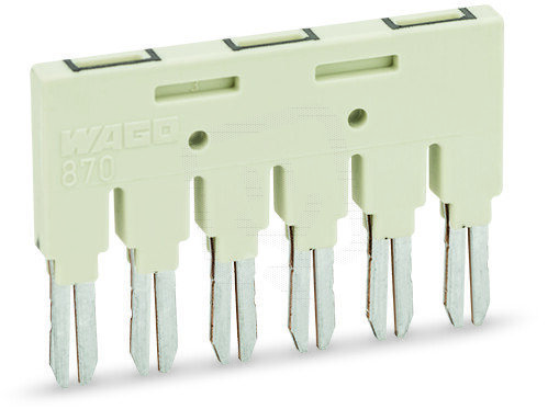 Trojúhelníkový můstek izolováno 1-2 3-4 5-6 světle šedá WAGO 870-406/020-000