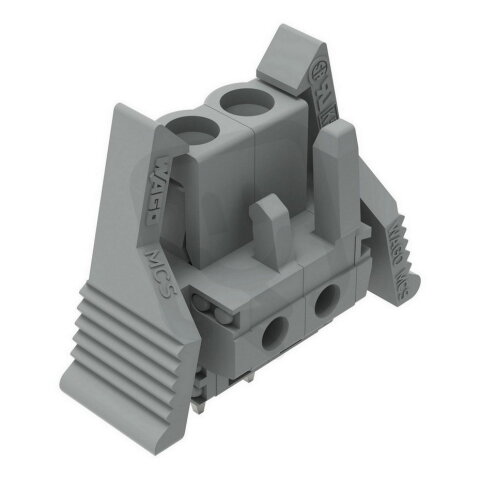Pružinová svorkovnice THT rovná 5 mm šedá 2pól. WAGO 232-132/039-000