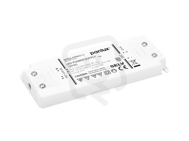LED DRIVER TENKÝ 15W, 12V DC PANLUX DRT015/12