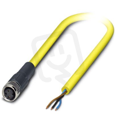 SAC-3P- 5,0-542/M8 FS BK Kabel senzoru/aktoru 1406317