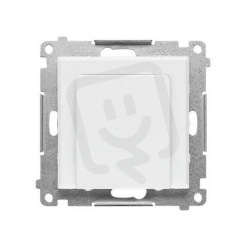 Spínač na kartu (přístroj s krytem), elektronický, s LED podsvětlením bílá matná