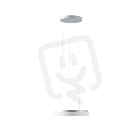 Závěsné LED svítidlo se skleněným stínidlem CARINA LE1 25W IP40 4K stříbro