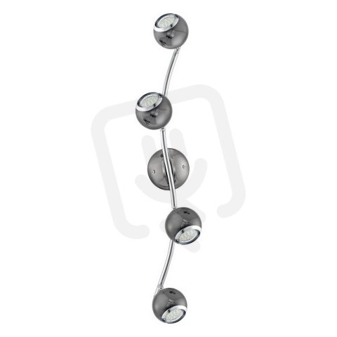Bodové svítidlo BIMEDA 4xGU10-LED černý nikl/chrom 11,2W IP20 EGLO 31008