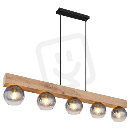 Závěsné svítidlo MOITAS černá 5x E27 40W 230V GLOBO 15656-5H