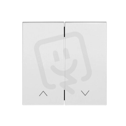 Kryt spínačů a ovladačů dvojitý, symbol šipky, bílý SCHRACK EV102012--