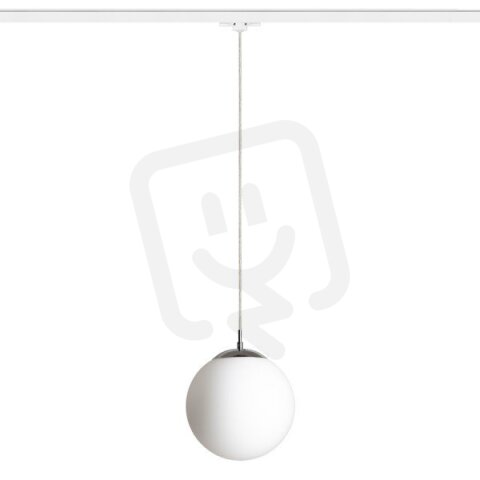 LUNA 25 pro tříokr. lištu opálové sklo/chrom 230V E27 15W RENDL R13968