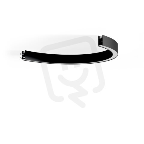 LED Svítidlo Serpent 1/2 R500, přis., mléčný, 4000K, 27W, černá  FNSE051-0740EB