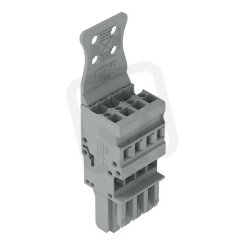 1vodičová pružinová svorkovnice, CAGE CLAMP, 4 mm2, Šedá WAGO 769-104/143-000