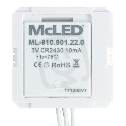 RF ovladač do instalační krabičky, 1 zóna MCLED ML-910.901.22.0