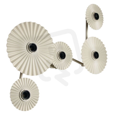 DECOR PLISSEE WALL 5 x E27 Beige OSRAM 4058075851979