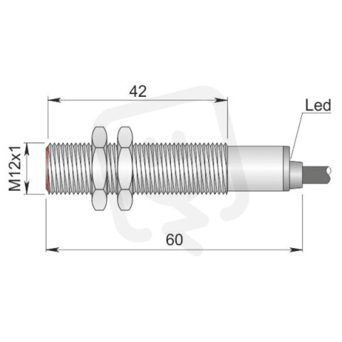 Indukční senzor d12 mm - Atex prach AECO SI12-B2 NO AD3